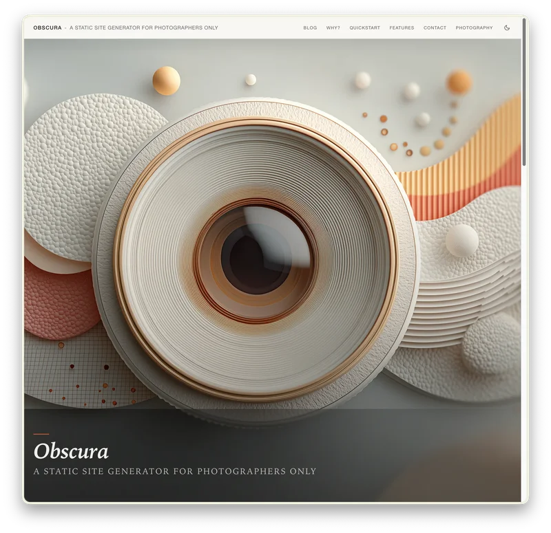 Obscura Project Homepage